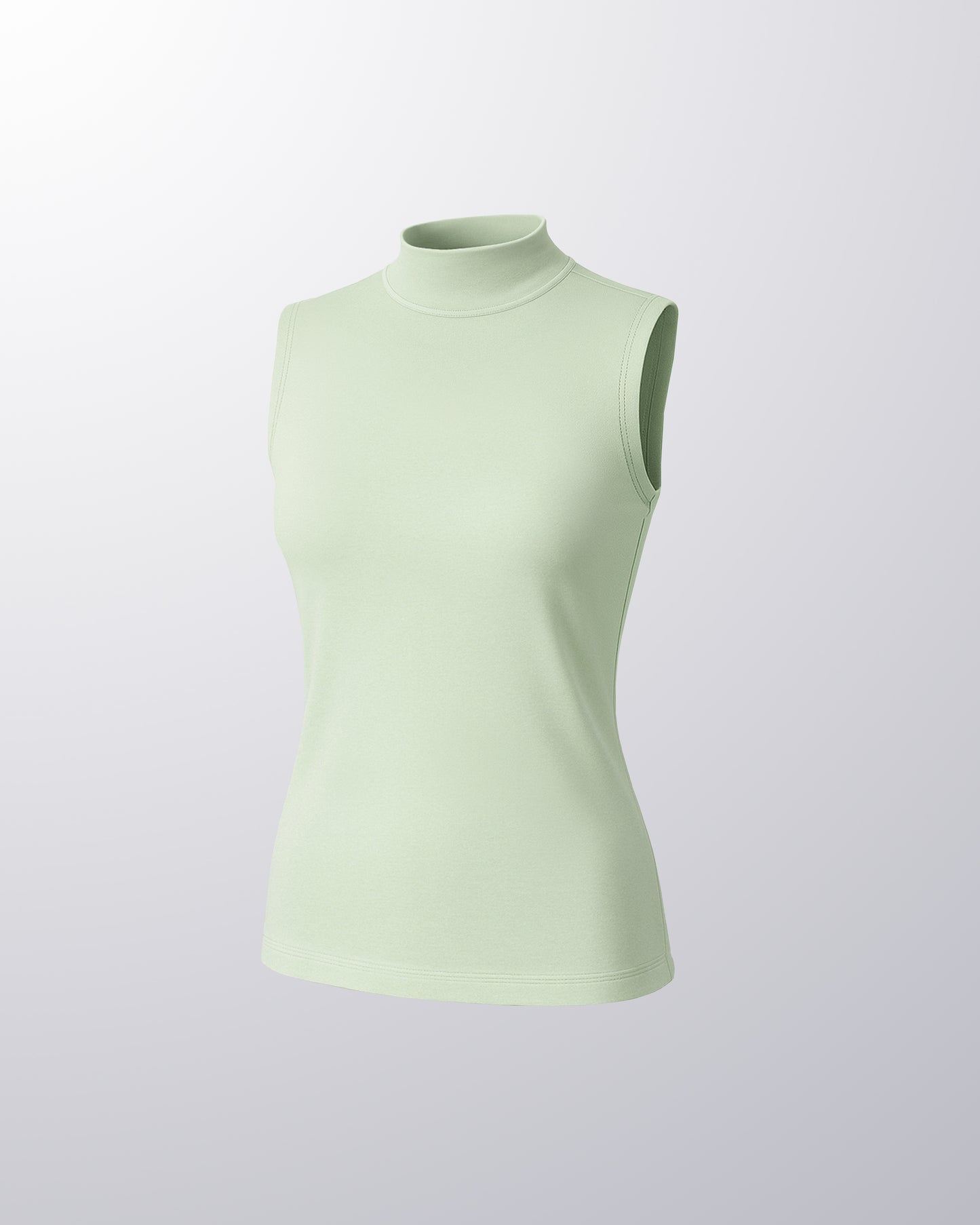 SLEEVELESS HALF NECK