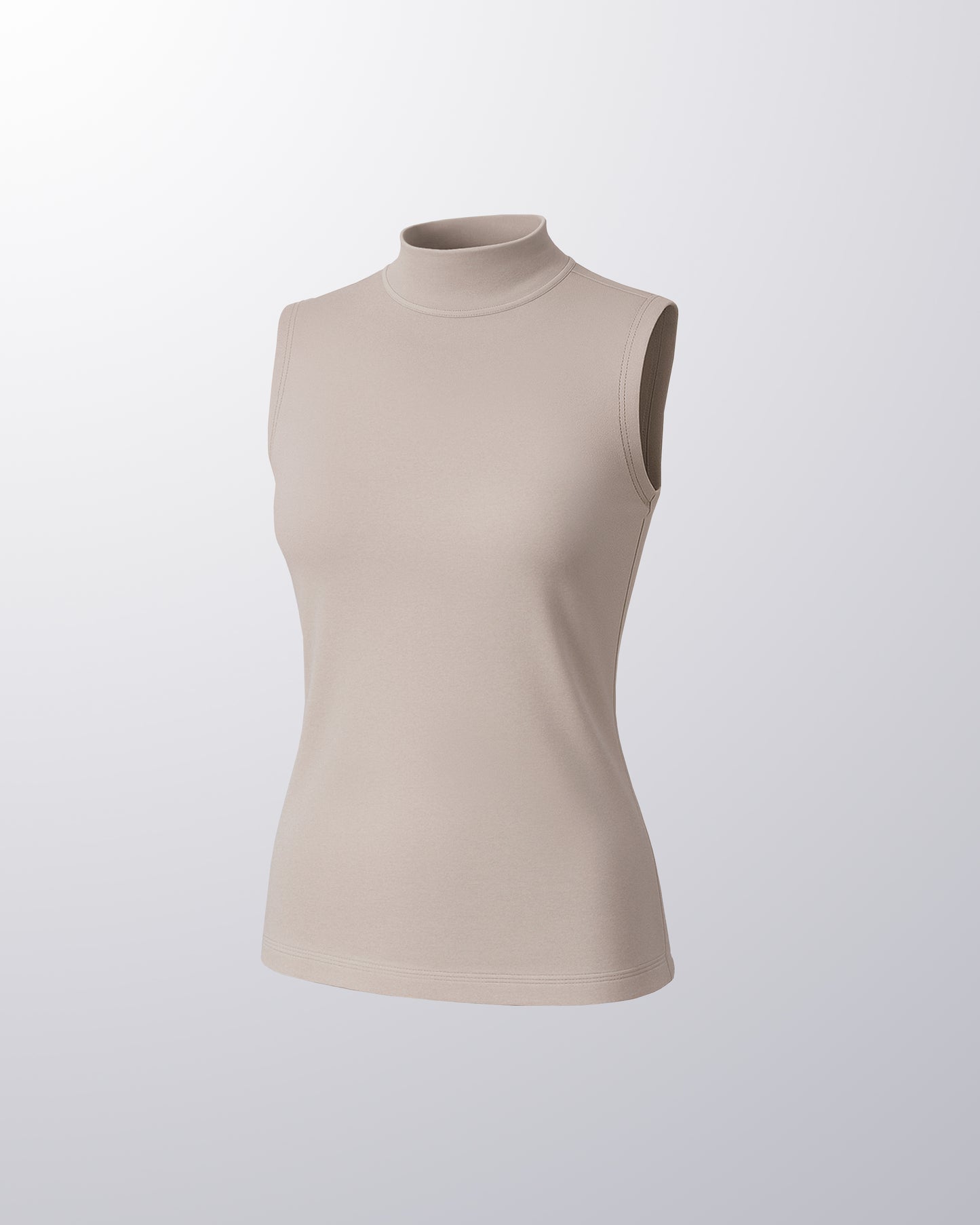 SLEEVELESS HALF NECK