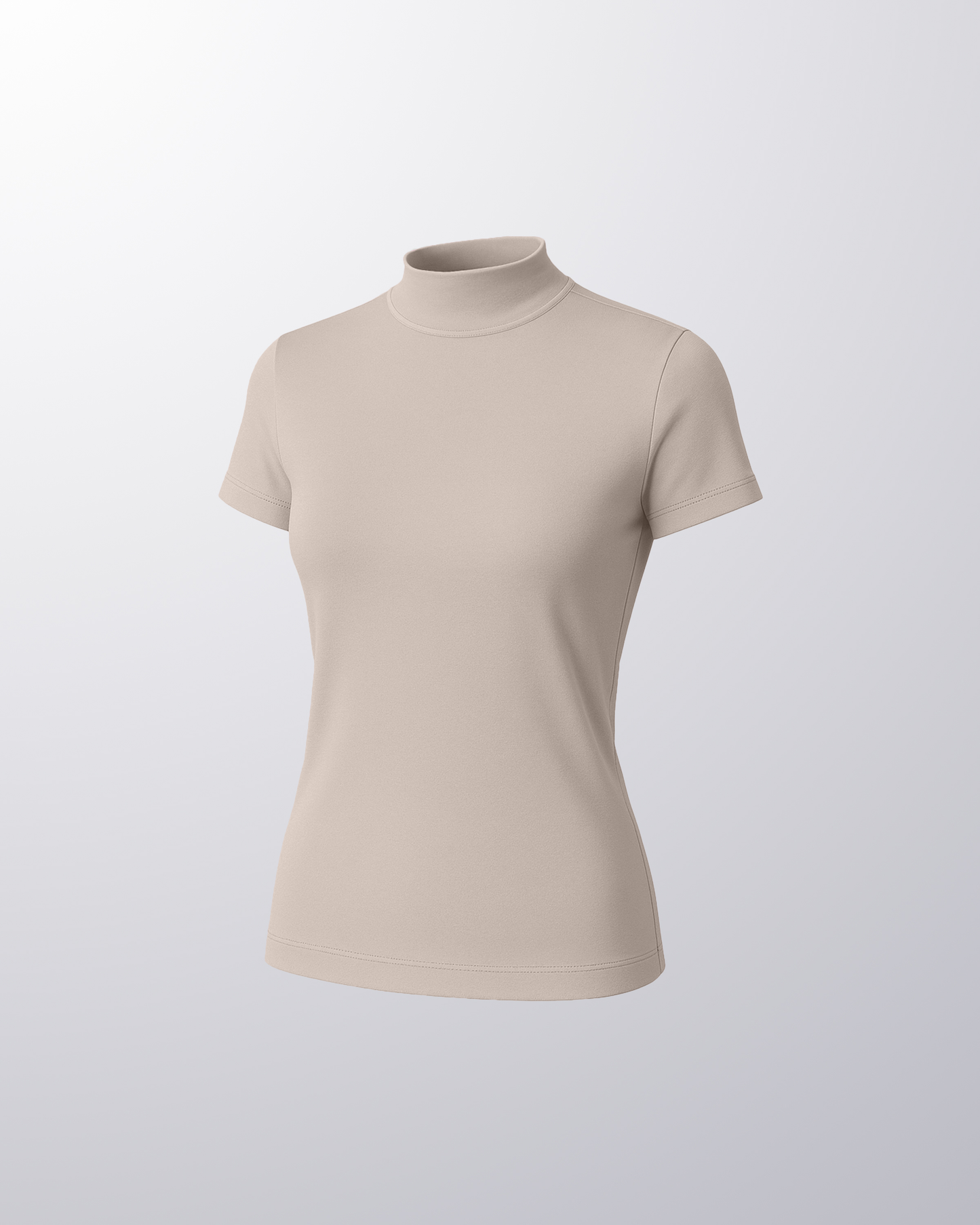 SHORT SLEEVE HALF NECK