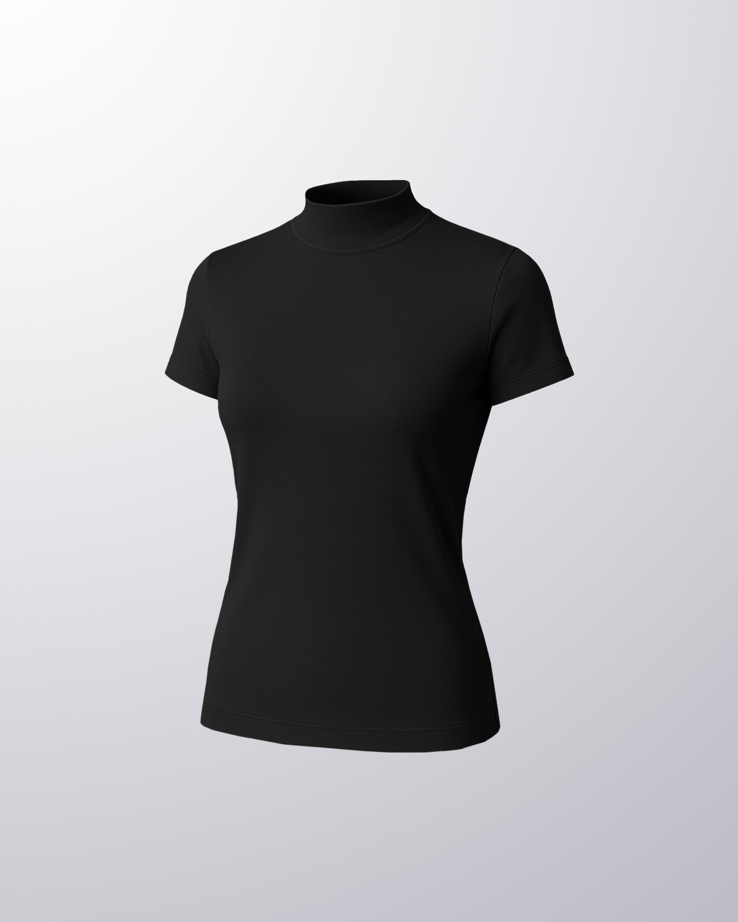 SHORT SLEEVE HALF NECK