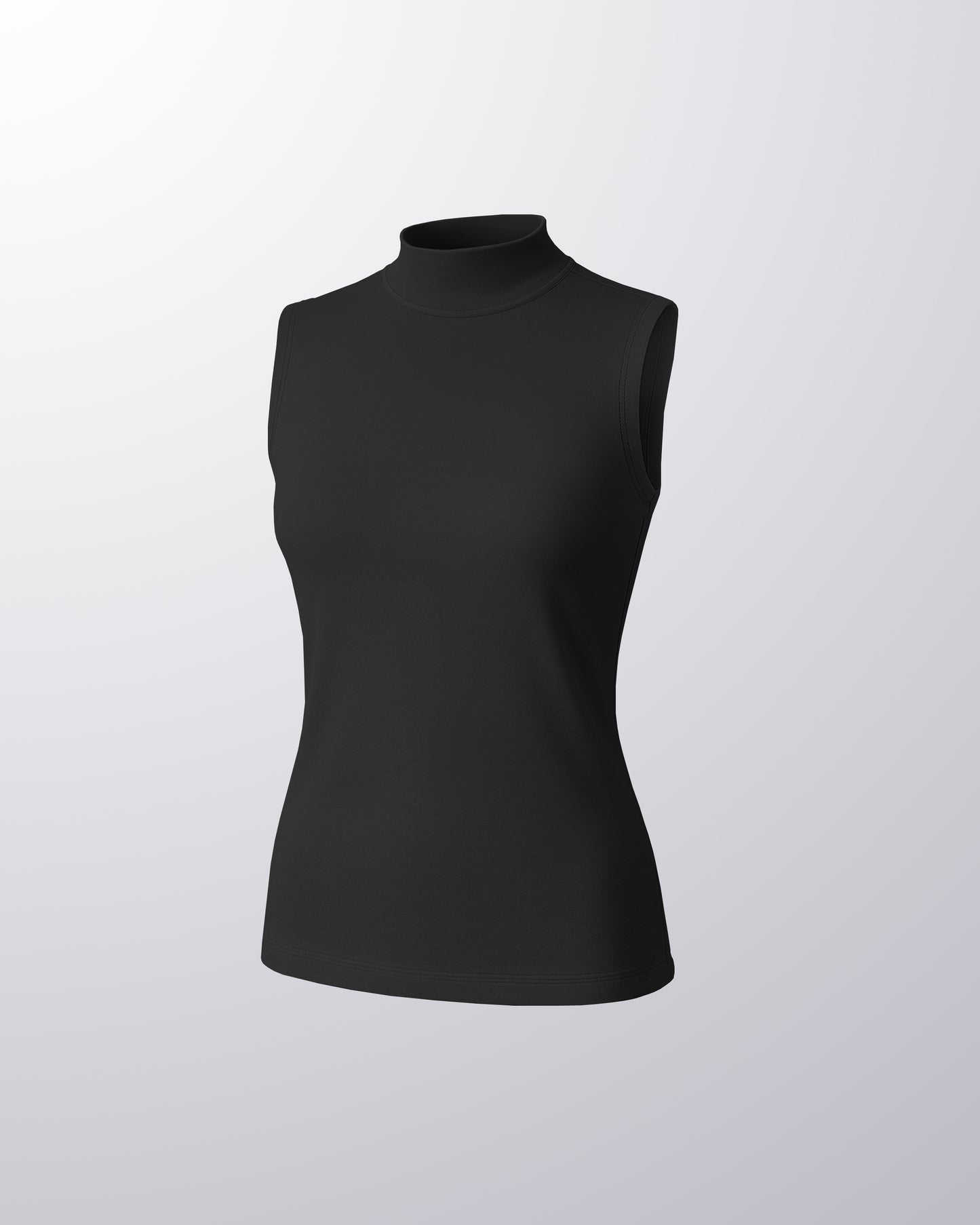 SLEEVELESS HALF NECK