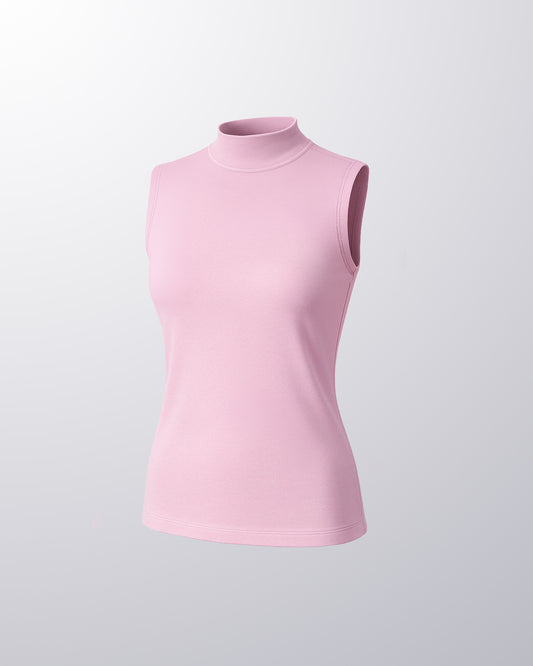 SLEEVELESS HALF NECK
