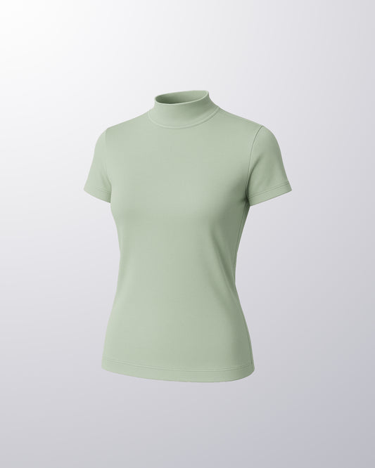 SHORT SLEEVE HALF NECK